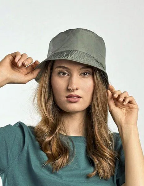 Atlantis Headwear Atlantis Headwear Bucket Hat Sonnenhut Fischerhut Wendbar wasserabweisend PFC Frei, Schwarz/grau, – Produktbild 1 von 2