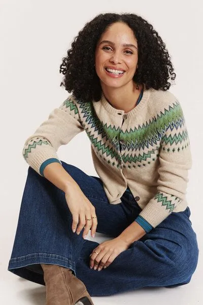 Tranquillo Tranquillo Cardigan Leonaa aus Schurwolle, Off-white, – Produktbild 3 von 6