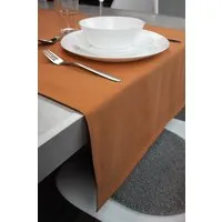 jilda-tex jilda-tex Tischläufer Renforce 100% Bio-Baumwolle Uni 50x160cm, Terrakotta, – Produktbild 1 von 1
