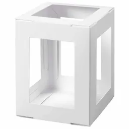 folia folia Laternen Rohling eckig 13,5x13,5x18cm 5 Stück Weiß – Produktbild 1 von 1