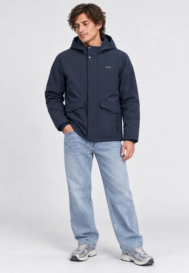 ragwear ragwear Softshellmantel Itiga Wasserdichter Übergangsmantel mit Taillenzugband, Schwarz, – Produktbild 4 von 4
