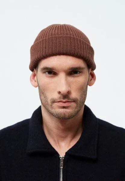 Givn Berlin Givn Berlin Beanie GBCHRISTOF aus Bio-Baumwolle, Burned brown, – Produktbild 2 von 3