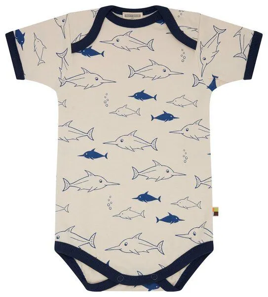loud + proud loud + proud Babys & Kinder Body kurzarm Druck, GOTS-zertifiziert, Ultramarine(blau), – Produktbild 2 von 5
