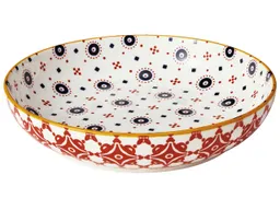 cilio cilio Schale "AMICI" aus Porzellan mit Dekor, H 4,5 cm, Ø 21,5 cm, Kacheln – Produktbild 1 von 1