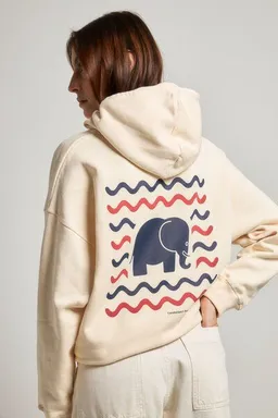 Trendsplant Trendsplant Women's Explanada Organic Oversized Hoodie Ivory – Produktbild 1 von 1