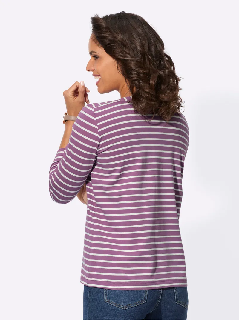 Witt Ringelshirt violett, Violett, – Produktbild 2 von 2
