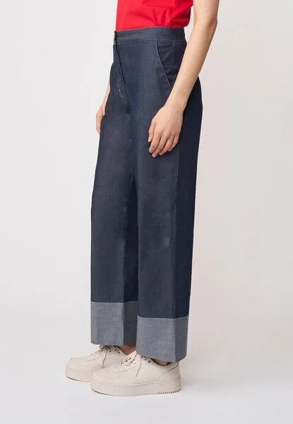 LANA Organic LANA Organic Denimhose aus Bio Baumwolle für Damen, Modell Raquel, Denim, – Produktbild 3 von 5