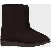 The New Orchard Damen vegan Stiefel Classic Mittelgroß Schokoladenbraun/Schwarz Kunstfell, Braun, – Produktbild 1 von 1