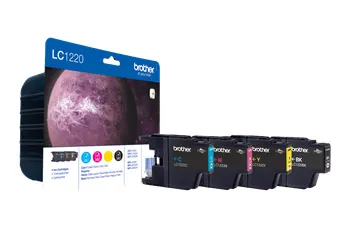 Brother Brother 4er Set Tintenpatronen LC1220BK/C/M/Y, schwarz, cyan, magenta, gelb – Produktbild 3 von 3