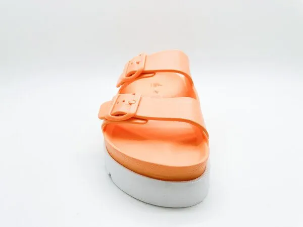 thies Vegane Ecofoam Plateau Sandale von thies ® aus recyceltem EVA, Orange juice (orange), – Produktbild 4 von 4