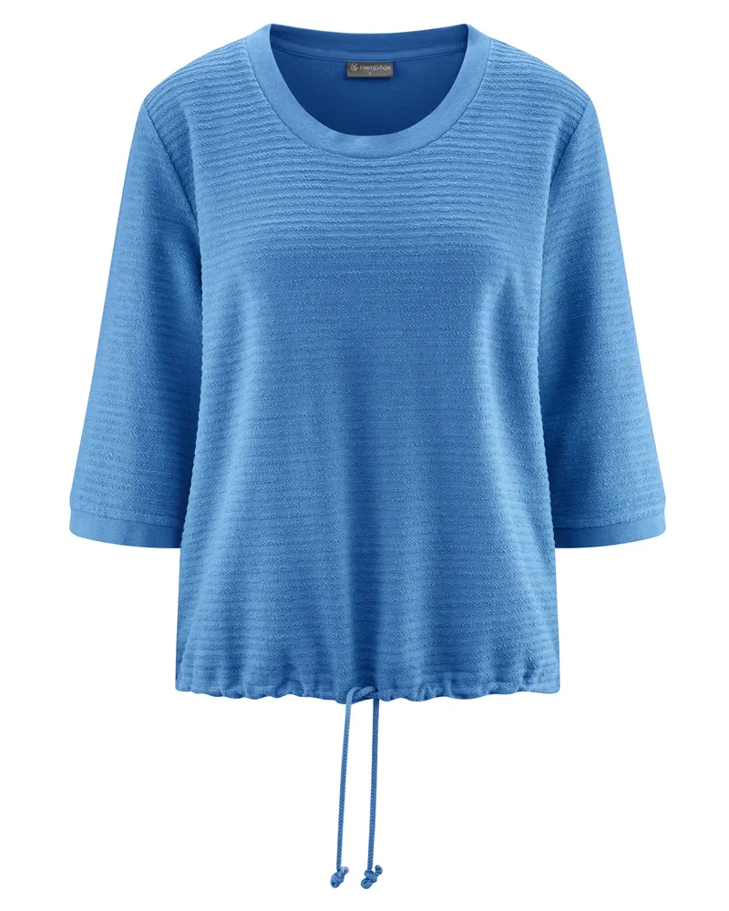 HempAge Hempage Damen vegan Lockeres Hemd Ozeanblau, Blau, – Produktbild 1 von 2