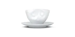 FIFTYEIGHT PRODUCTS FIFTYEIGHT PRODUCTS Küssende Kaffeetasse aus Porzellan – Produktbild 1 von 1