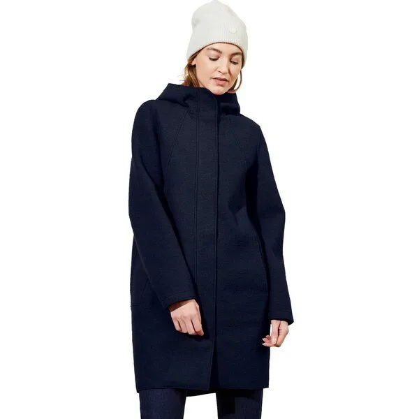 LangerChen Woll-Mantel Modell: Risana, Navy, – Produktbild 2 von 5