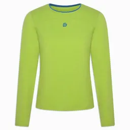 KiiGO Damen Sport Langarmshirt - Limepunch Grün – Produktbild 1 von 1