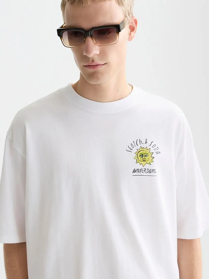 Scotch and Soda Scotch and Soda Scotch & Soda T-Shirt Backprint Weiß, Weiß, – Produktbild 2 von 5