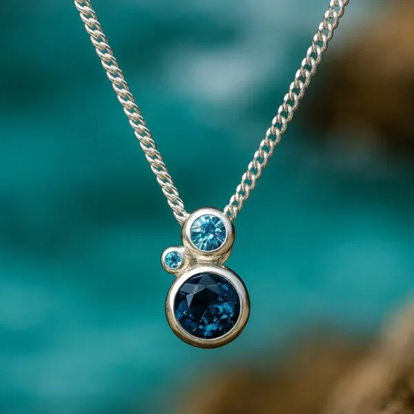 Spirit of Island Spirit of Island Damen Kette mit Anhänger | Blue Lagoon, Silber, – Produktbild 1 von 4