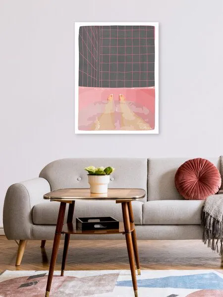Photocircle Photocircle Wandbild / Poster / Leinwand - Pink Bathroom – Produktbild 2 von 4