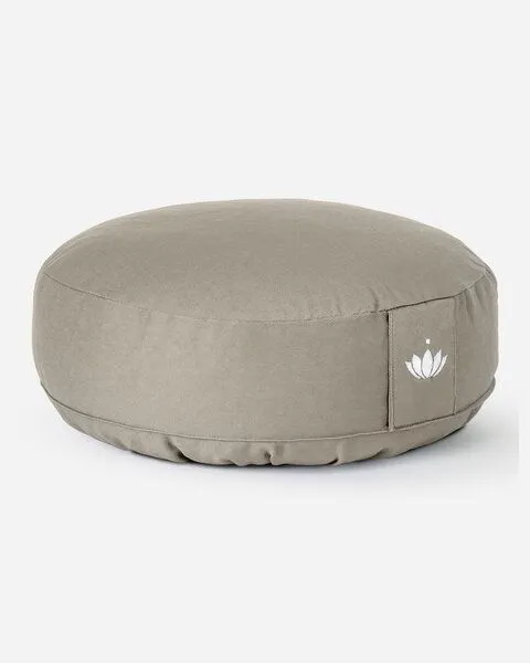Lotuscrafts Lotuscrafts Meditationskissen Extra Niedrig - Sitzhöhe 10cm - GOTS Zertifiziert, Light taupe, – Produktbild 1 von 4