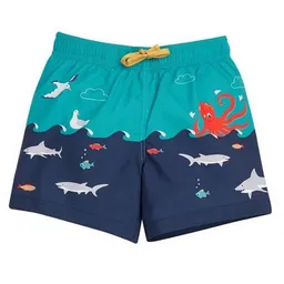 Frugi Frugi Badeshorts Oktopus und Hai Polkerris Board Shorts Lies Below Scene – Produktbild 1 von 1