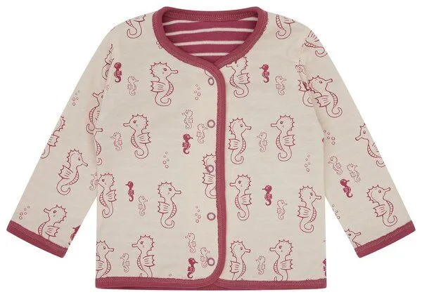 loud + proud loud + proud Babys & Kinder Wendejacke, GOTS-zertifiziert, Rouge(rosa), – Produktbild 2 von 4