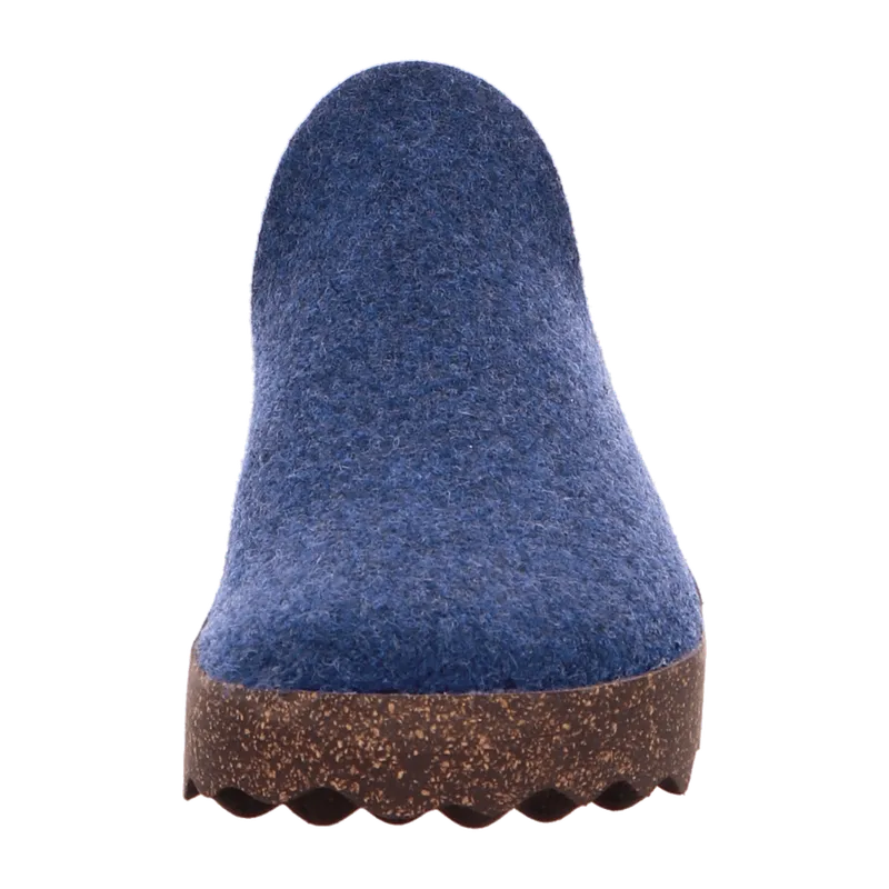 ASPORTUGUESAS ASPORTUGUESAS Come Filzpantoffeln mit Kork-Latex Sohle, Blau, – Produktbild 8 von 8