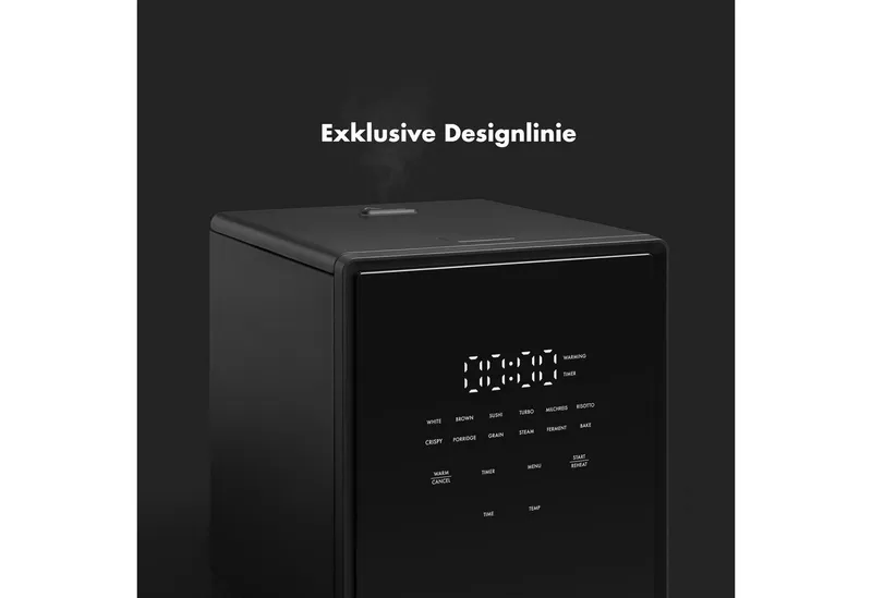 Reishunger Reishunger Reiskocher SUMI – Digitaler Multikocher – 12 Programme und Warmhaltefunktion, 600 W, Schwarz, – Produktbild 2 von 5