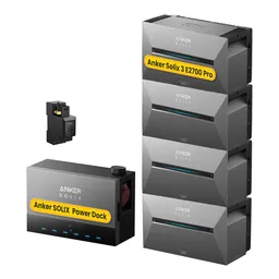 Anker Anker SOLIX Power Dock Multisystem mit Solarbank 3 E2700 Pro Balkonkraftwerk Speicher, by Powerness - 1x Anker Power Dock + 4x Solarbank 3 E2700 Pro / 1x Smart Meter / Selbstabholung – Produktbild 1 von 1