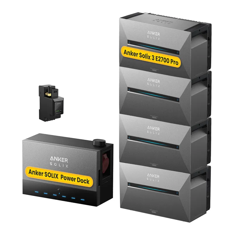 Anker Anker SOLIX Power Dock Multisystem mit Solarbank 3 E2700 Pro Balkonkraftwerk Speicher, by Powerness - 1x Anker Power Dock + 4x Solarbank 3 E2700 Pro / 1x Smart Meter / Standardversand – Produktbild 1 von 1