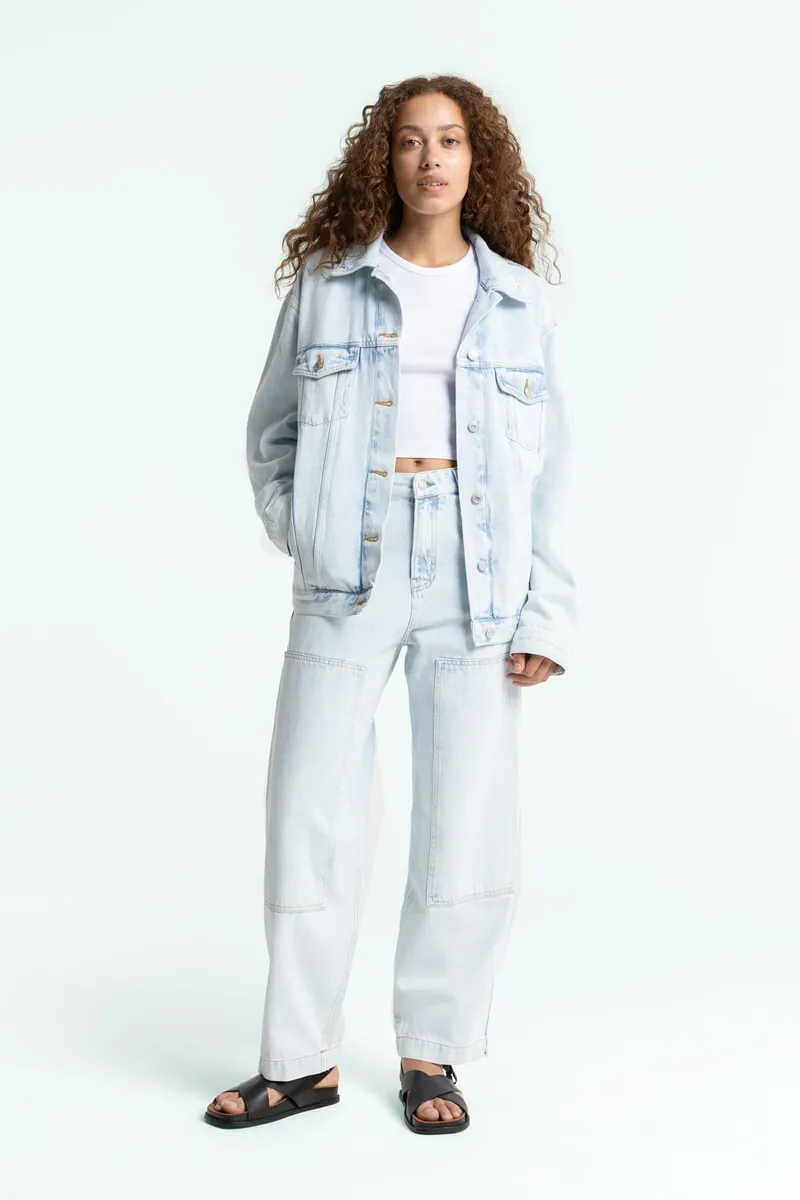 Kings Of Indigo Kings of Indigo Damen vegan Jeans Unisex Leyda Chase Super Light Marble Blue, Extra hellblau, – Produktbild 2 von 2