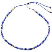 juni juni Zartes, blaues Perlenarmband "Azul Mix" mit goldenen Highlights – Produktbild 1 von 1