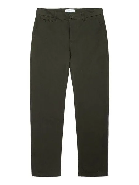 KnowledgeCotton Apparel KnowledgeCotton Apparel Chino-Twill-Hosen CHUCK aus Bio-Baumwolle - ROC/GOTS/Vegan, Gruen (forrest) night, – Produktbild 4 von 5