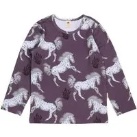 Walkiddy Kinder Langarmshirt Schimmel Bio-Baumwolle – GOTS-zertifiziertes Walkiddy Shirt mit Pferde-Print, weich, atmungsaktiv & ideal für Pferdefans – Produktbild 1 von 1