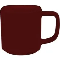 Keramiktasse "Oxford" 290 ml, burgundy – Produktbild 1 von 1