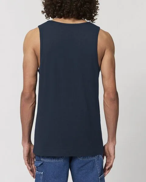 Human Family Human Family Herren Statement Tanktop aus Bio Baumwolle "Wake - Solidarity", Navy, – Produktbild 3 von 3