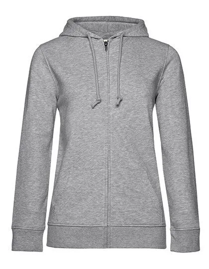 B&C Collection B&C Collection Damen Zipped Hoodie Sweatjacke Inspire, Heather grey, – Produktbild 2 von 3