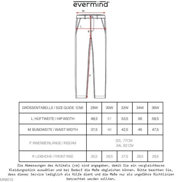 Evermind Evermind M's Chinos-MR8010, Coal black, – Produktbild 1 von 4