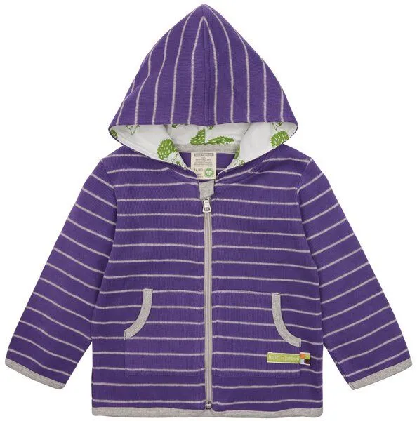 loud + proud loud + proud Babys & Kinder Jacke Ringel, GOTS-zertifiziert, Violet(lila), – Produktbild 1 von 2