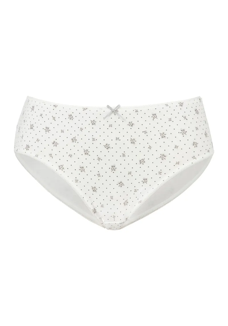 petite fleur by Lascana Jazz-Pants Slips creme, grau, Creme, grau, – Produktbild 1 von 3