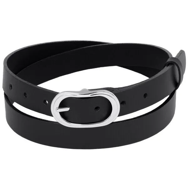Simaru Simaru Premium-Ledergürtel für Damen 25mm Curitiba- EU, Schwarz, – Produktbild 2 von 4