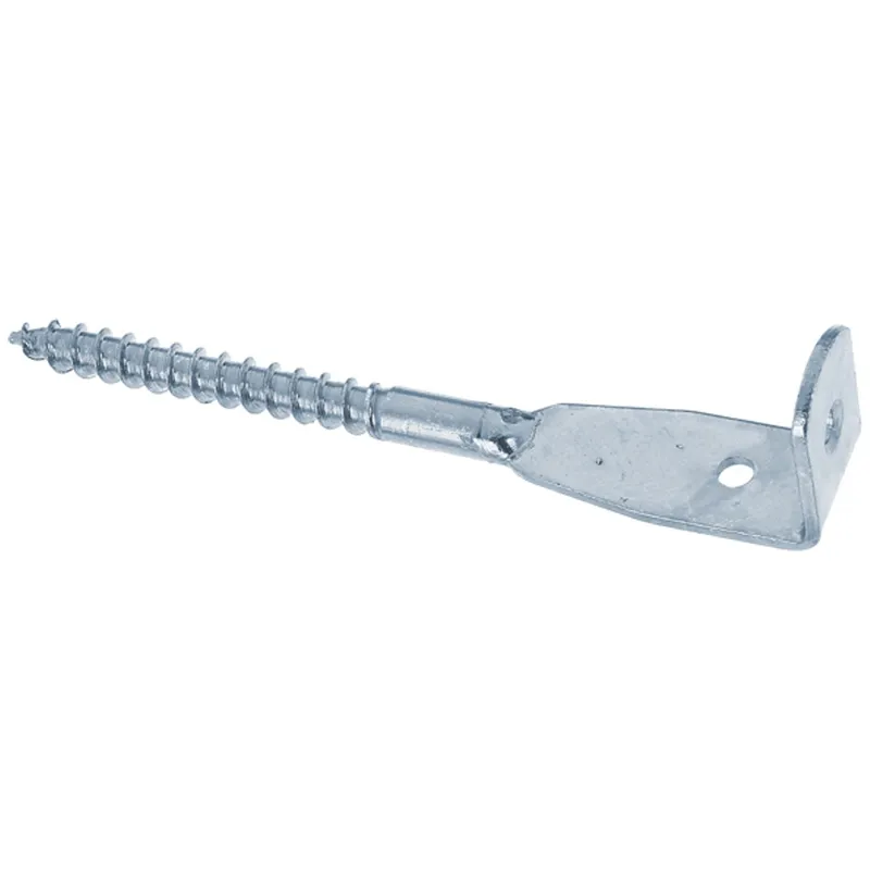 Alberts ALBERTS Flechtzaunhalter, Blattschrauben-Form, abgewinkelt, disp., L 160mm – Produktbild 1 von 1