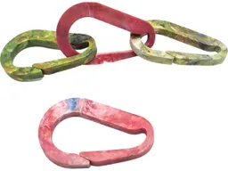 Fair Zone Fair Zone Karabiner 4er-Set, aus Recyclingkunststoff, gemischte Farben – Produktbild 1 von 1