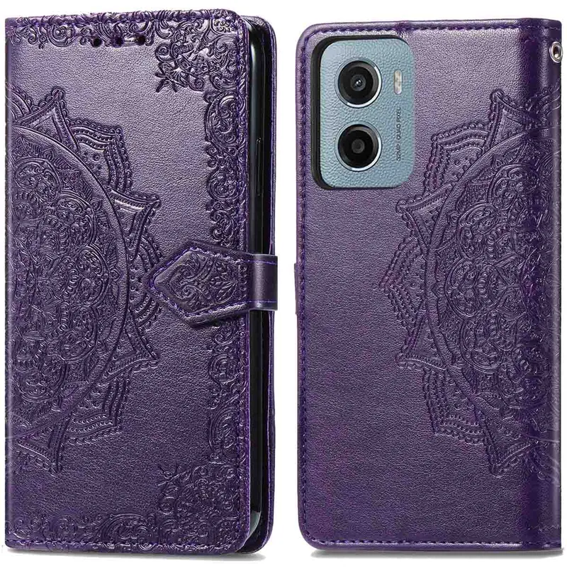 imoshion imoshion Mandala Klapphülle für das Motorola Moto G05 / E15, Lila, – Produktbild 1 von 1