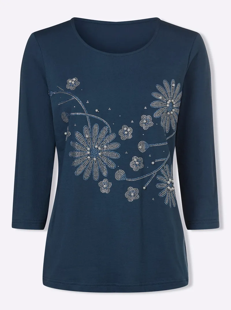 Witt Rundhalsshirt dunkelblau, Dunkelblau, – Produktbild 1 von 2