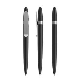 prodir prodir DS5 TSM Twist Kugelschreiber, Black-Silver satin finish, Schwarz / silber, – Produktbild 1 von 1