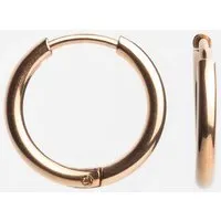 ALEXASCHA ALEXASCHA Creolen aus Edelstahl | Wasserfeste Ohrringe mit Klickverschluss | Silber, Gold, Roségold, Grey, – Produktbild 1 von 1