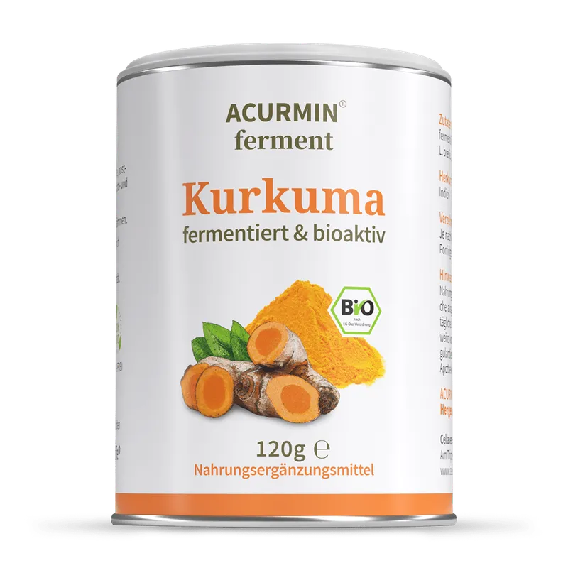 Cellavent Healthcare Fermentiertes Bio Kurkuma Pulver – Acurmin ferment 120 g / 120 Tage – Produktbild 1 von 1