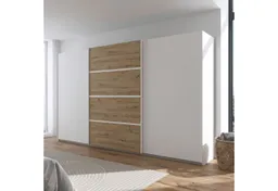 OTTO home Kleiderschrank Mehrzweckschrank Aktenschrank Möbel Mietswohnung Schlafzimmer AVOLA (3 verschiedene Ausstattungen BASIC/CLASSIC/PREMIUM (inkl. SOFT-CLOSE) mit eleganten Zierleisten in Chrom, Schwarz oder Weiß MADE IN GERMANY – Produktbild 1 von 1