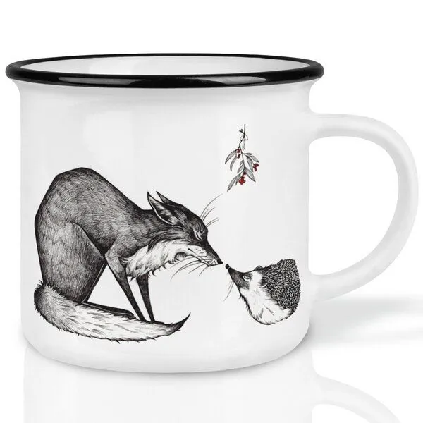 LIGARTI LIGARTI Keramiktasse – Fuchs & Igel – Produktbild 1 von 1