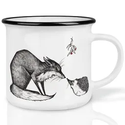 LIGARTI LIGARTI Keramiktasse – Fuchs & Igel – Produktbild 1 von 1