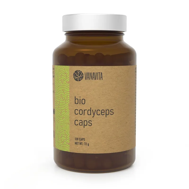 GymBeam Bio VanaVita BIO Cordyceps CAPS 120 Kapseln – Produktbild 1 von 1